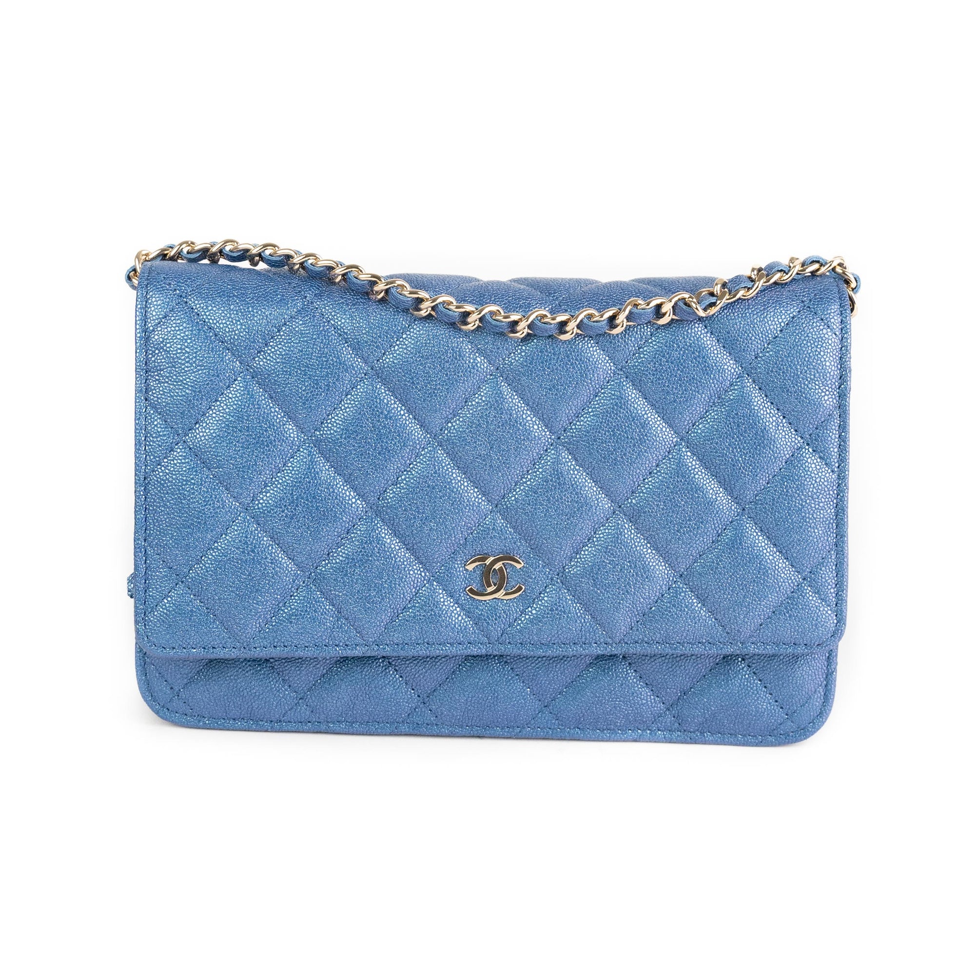 Chanel WOC Iridescent Blue 21K - Designer WishBags