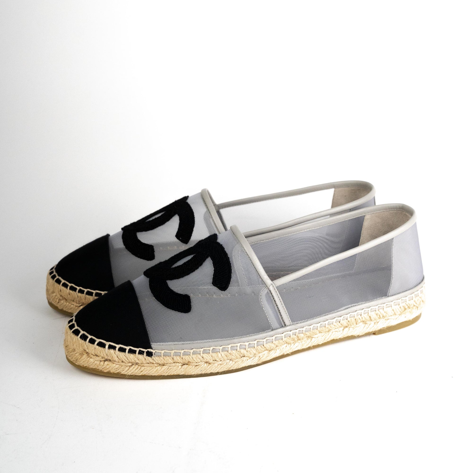 Espadrilles Chanel Grey size 4 US in Suede  25253334