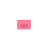 Chanel Clip Cardholder Pink