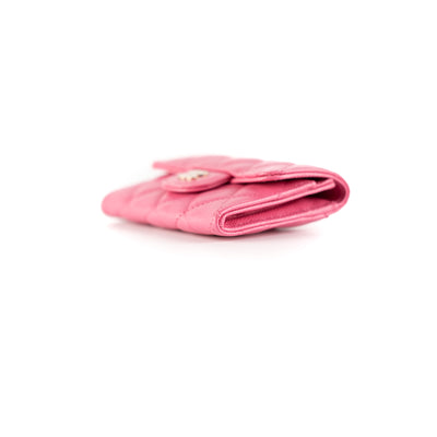Chanel Clip Cardholder Pink