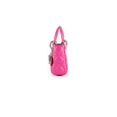Lady Dior Mini Lambskin Cannage Crossbody Bag