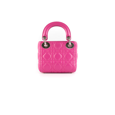 Lady Dior Mini Lambskin Cannage Crossbody Bag