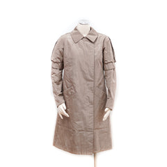Louis Vuitton Striped Beige Coat - Size 38