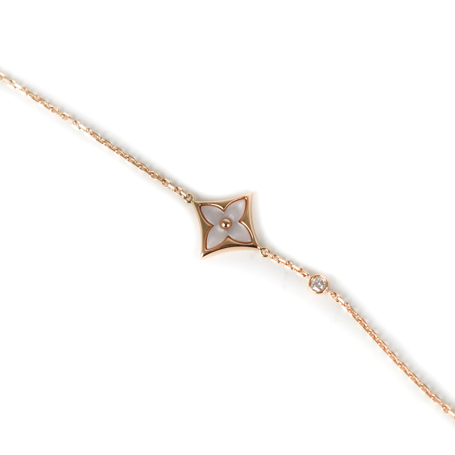 Louis Vuitton Idylle Blossom Necklace, Pink Gold and Diamonds. Size NSA