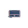 Chanel Blue Denim Braid Rectangular Classic Flap Bag