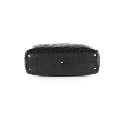 Chanel Matelasse Hand Boston Bag Caviar Black