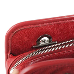 Chanel Shoulder Bag Caviar Red