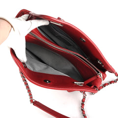 Chanel Shoulder Bag Caviar Red