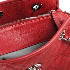 Chanel Shoulder Bag Caviar Red