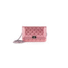 Chanel Pink Patent Wallet On Chain