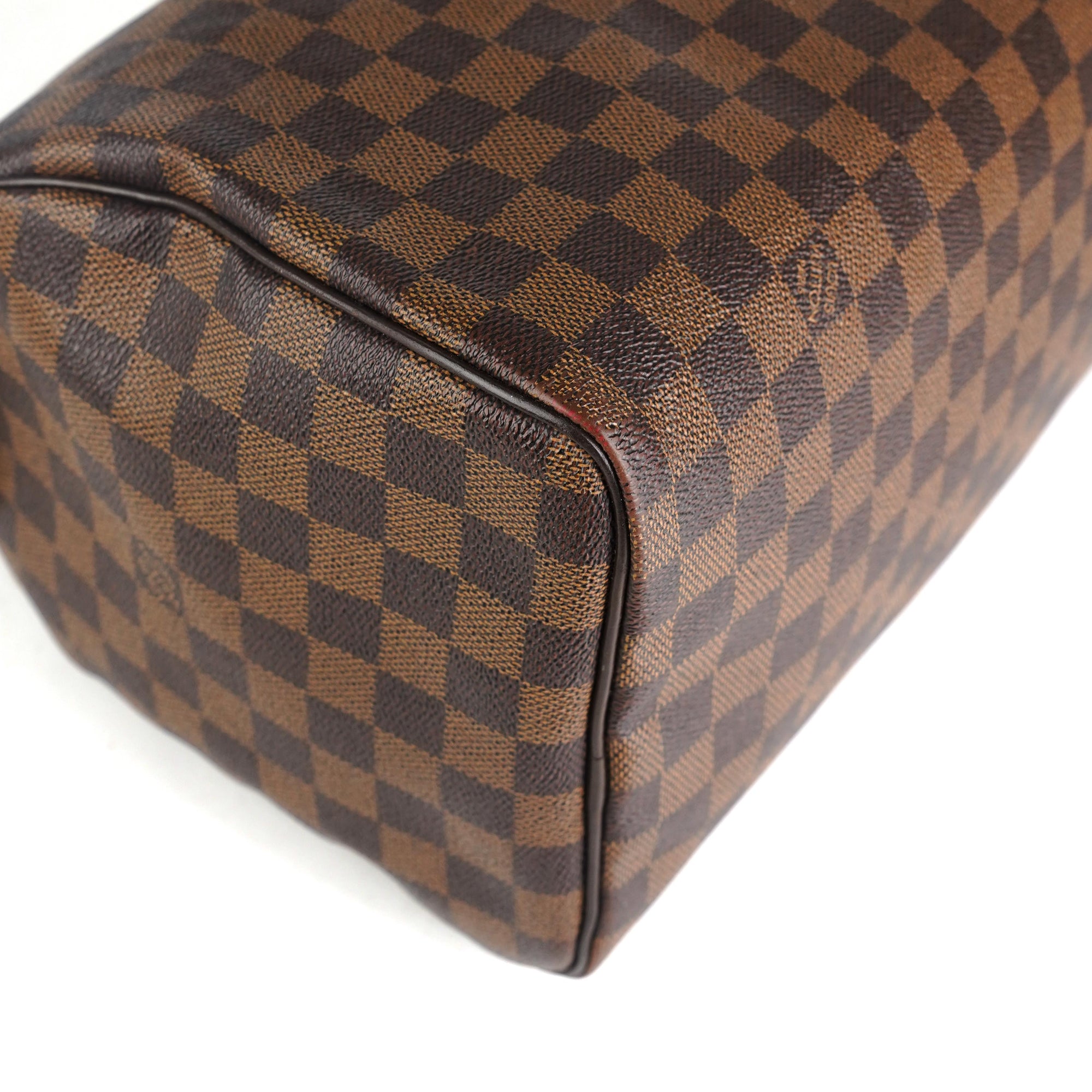 Speedy leather handbag Louis Vuitton Beige in Leather - 36488343