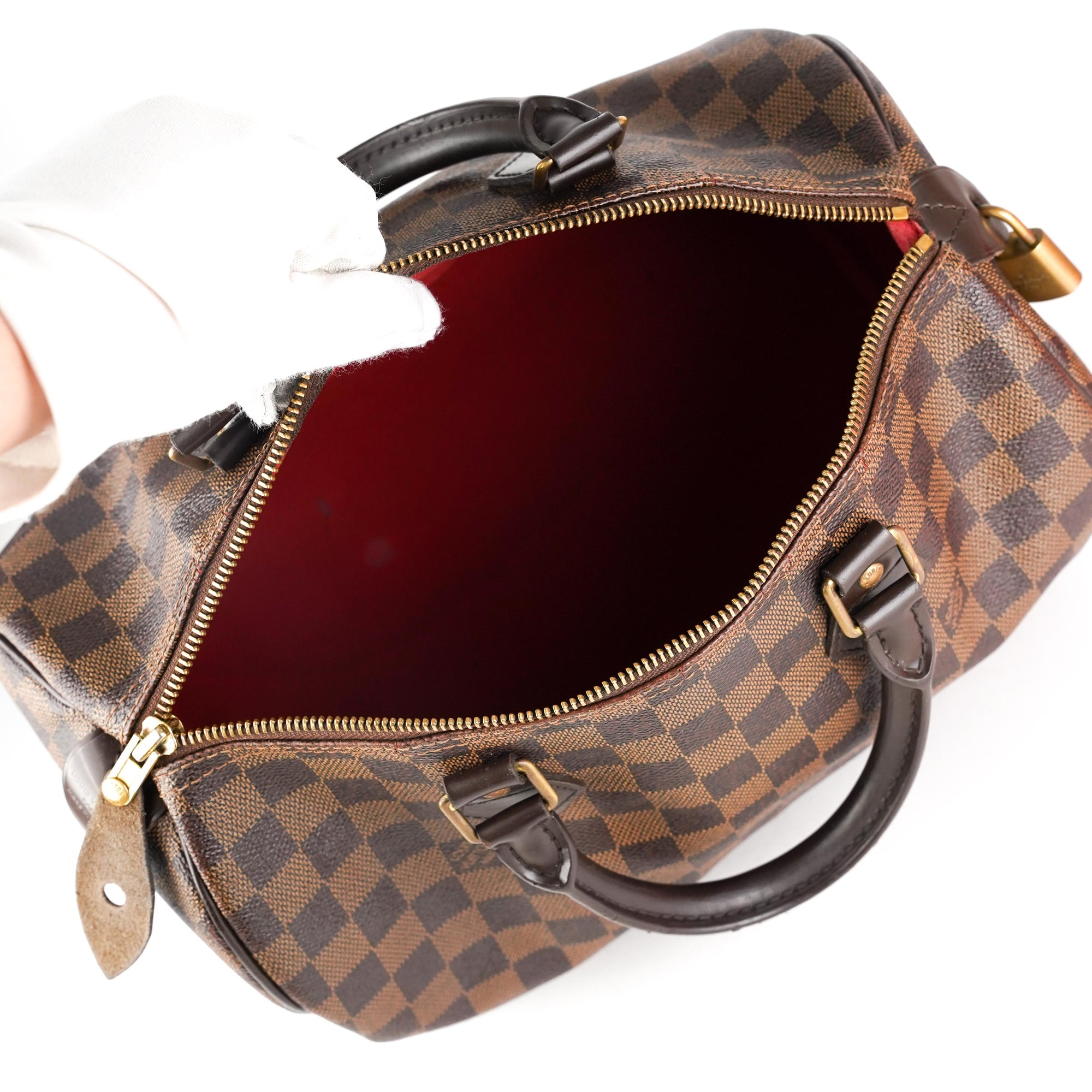 Louis Vuitton Speedy 30 Damier Ebene Canvas Handbag - Boca Pawn
