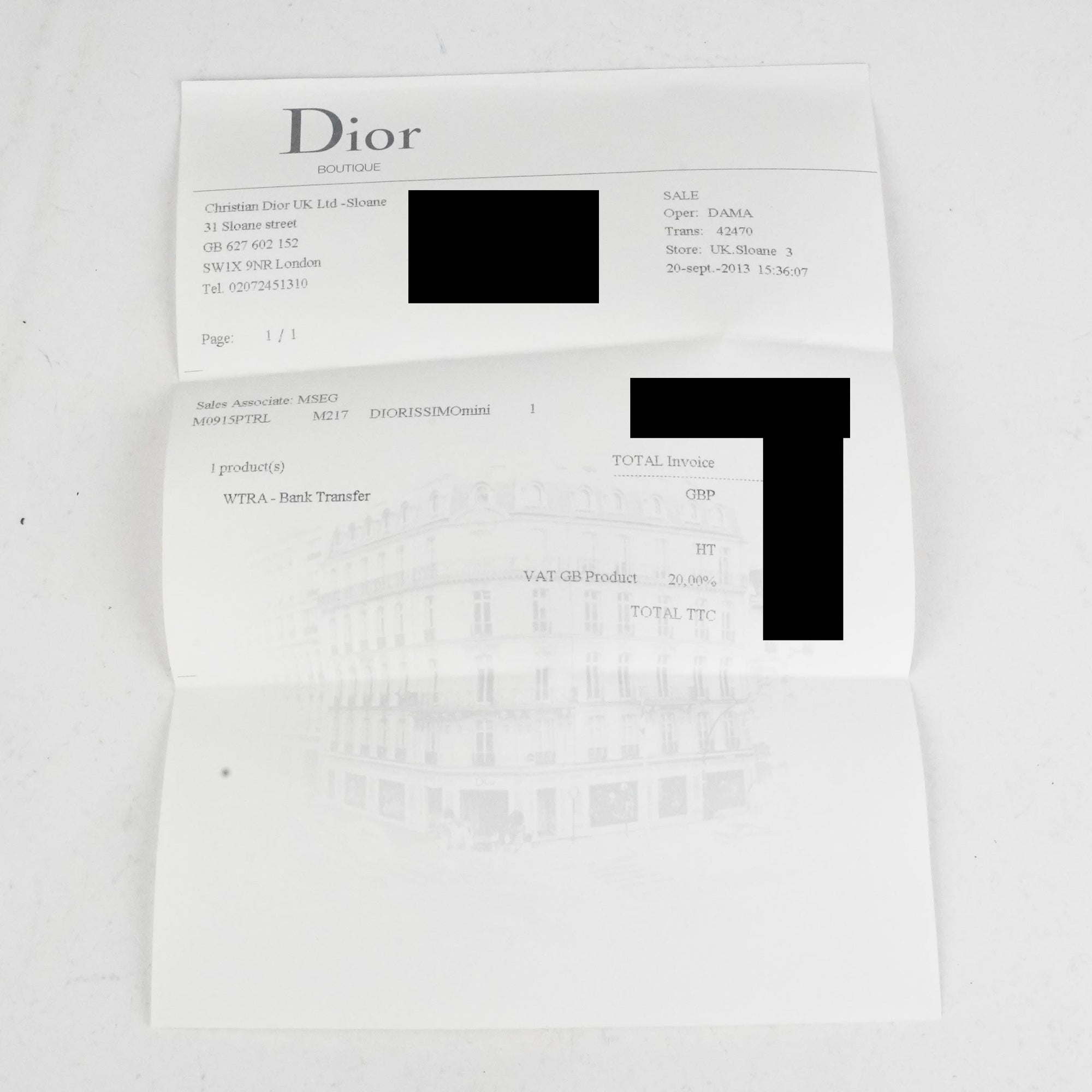 Dior Receipt Envelope Luxury Accessories on Carousell