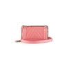 Chanel Pink Chevron Boy Bag Pink
