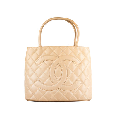 Chanel Medallion Tote in Beige, Luxury, Bags & Wallets on Carousell