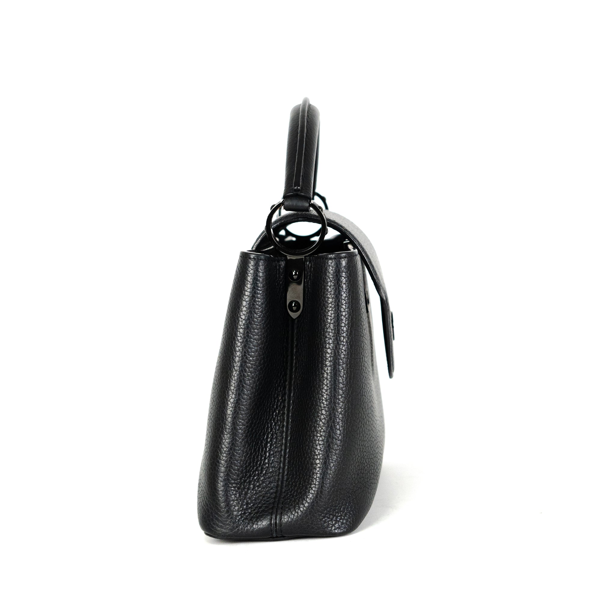 Louis Vuitton LV Capucines BB leopard Black Leather ref.308287 - Joli Closet