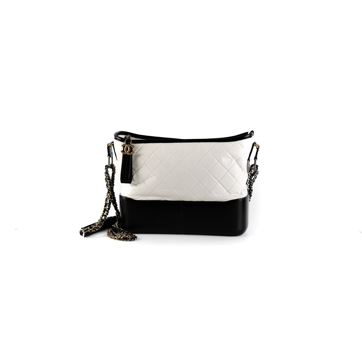 Chanel Medium Gabrielle Shoulder Bag White Lambskin ref.734081