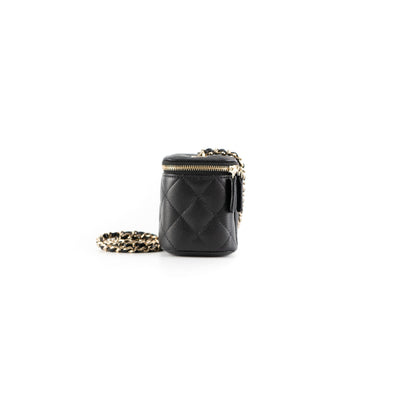 Chanel Caviar Mini Vanity Case Crossbody Black