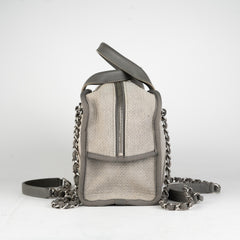 Chanel Deauville Bowling Bag Grey