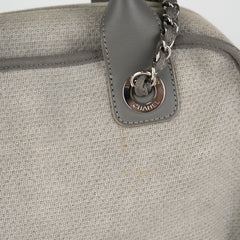Chanel Deauville Bowling Bag Grey