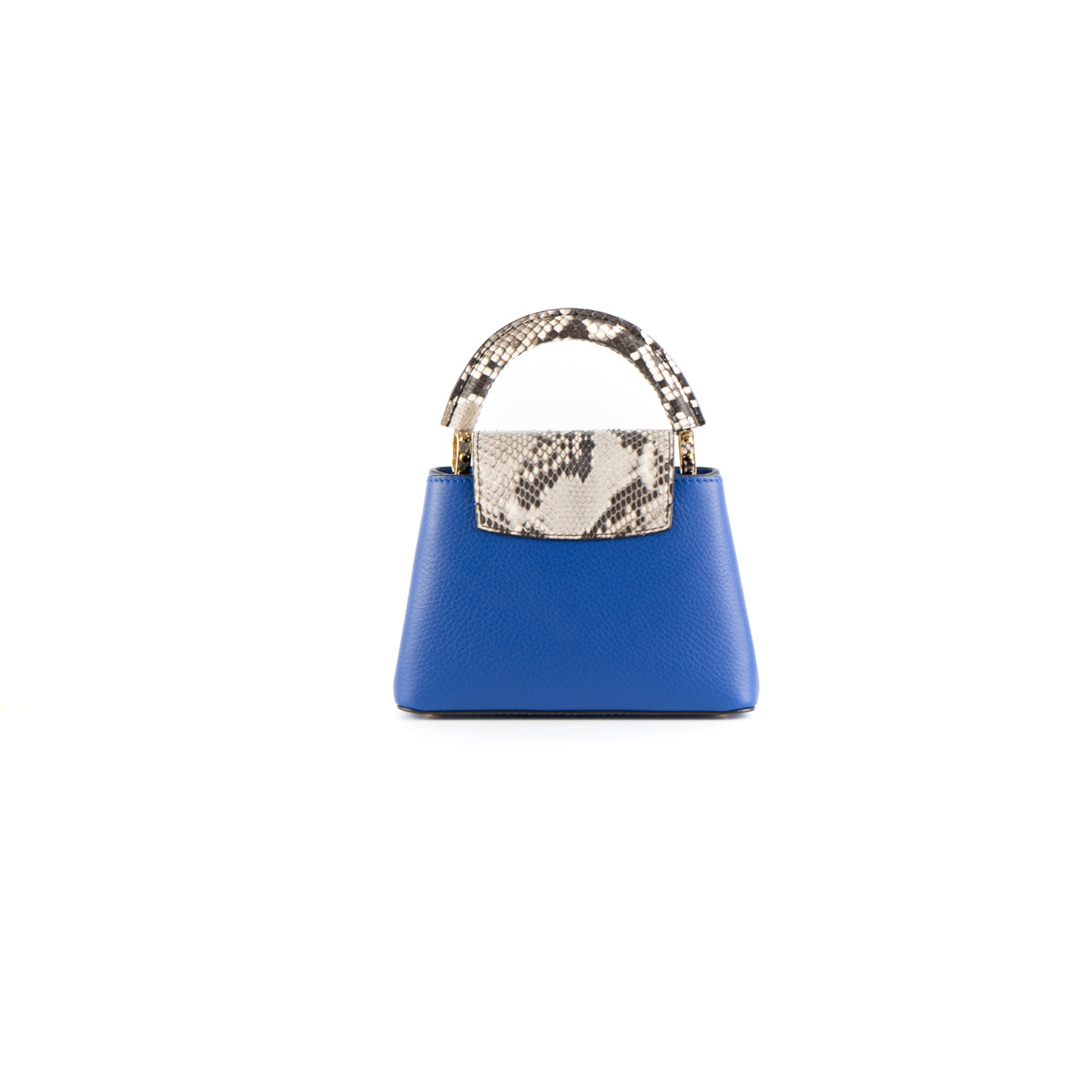Louis Vuitton Mini Capucines Python Royal Blue - THE PURSE AFFAIR