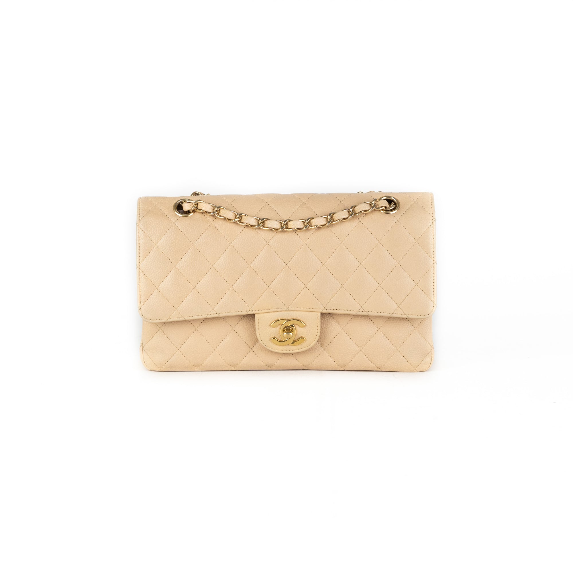 CHANEL 2005 BEIGE QUILTED CAMBON BAG  RDB
