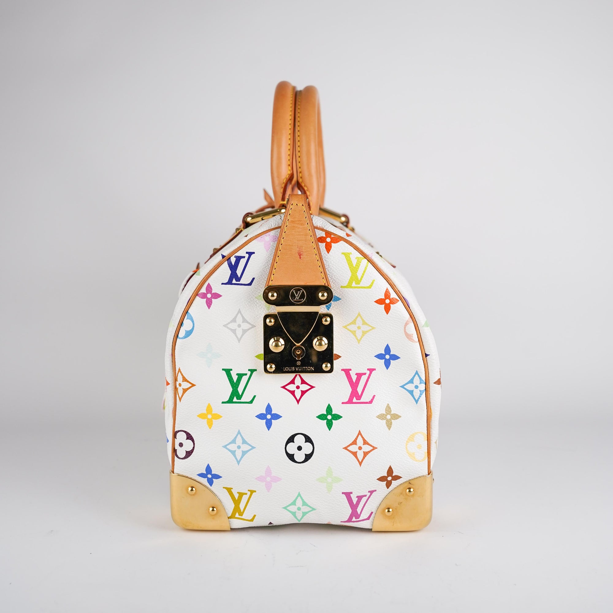 LOUIS VUITTON Monogram Murakami White Speedy 30 Hand Bag SP0013 –  LuxuryPromise