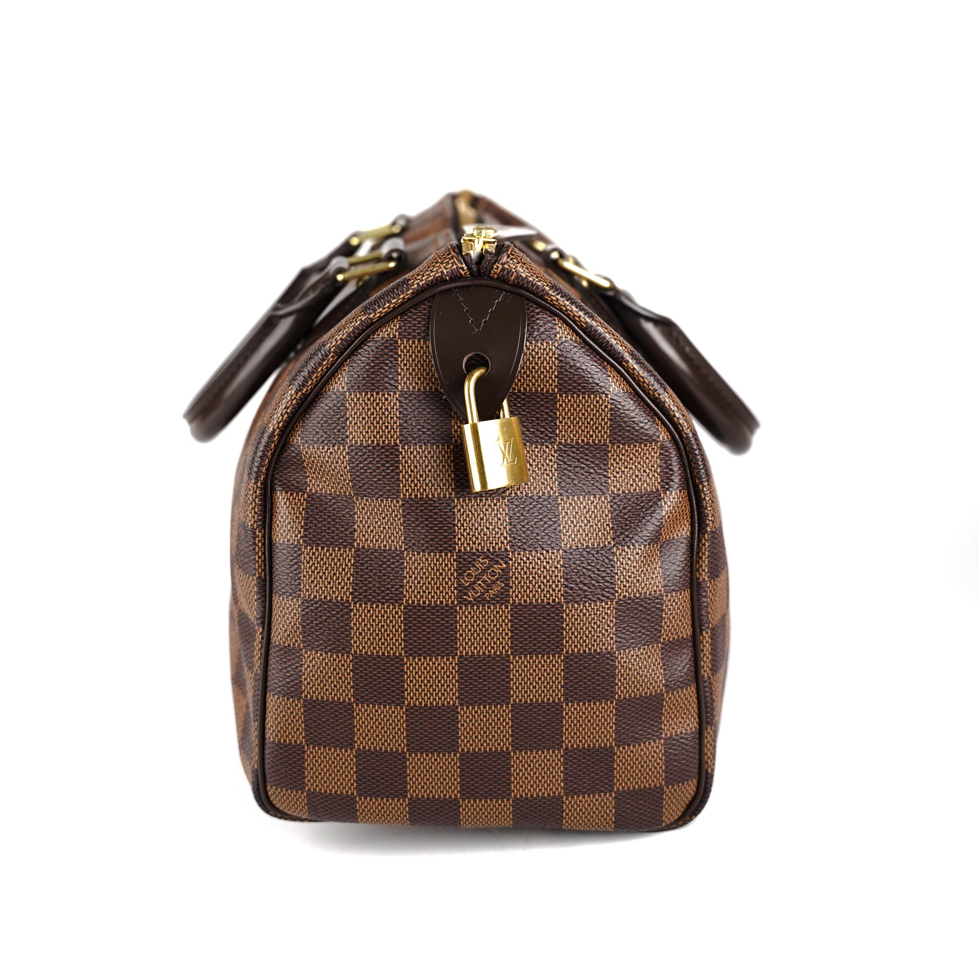 Too Good To Be Threw Designer Fashion and Furniture - Luxury Handbag 101  --> Louis Vuitton Azur Speedy The Damier canvas pattern was introduced and  trademarked in 1888. The first speedy was