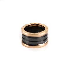 Bvlgari B.Zero Ring Black And Rose Gold