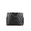 Chanel Quilted Caviar Petite Timeless Tote Black
