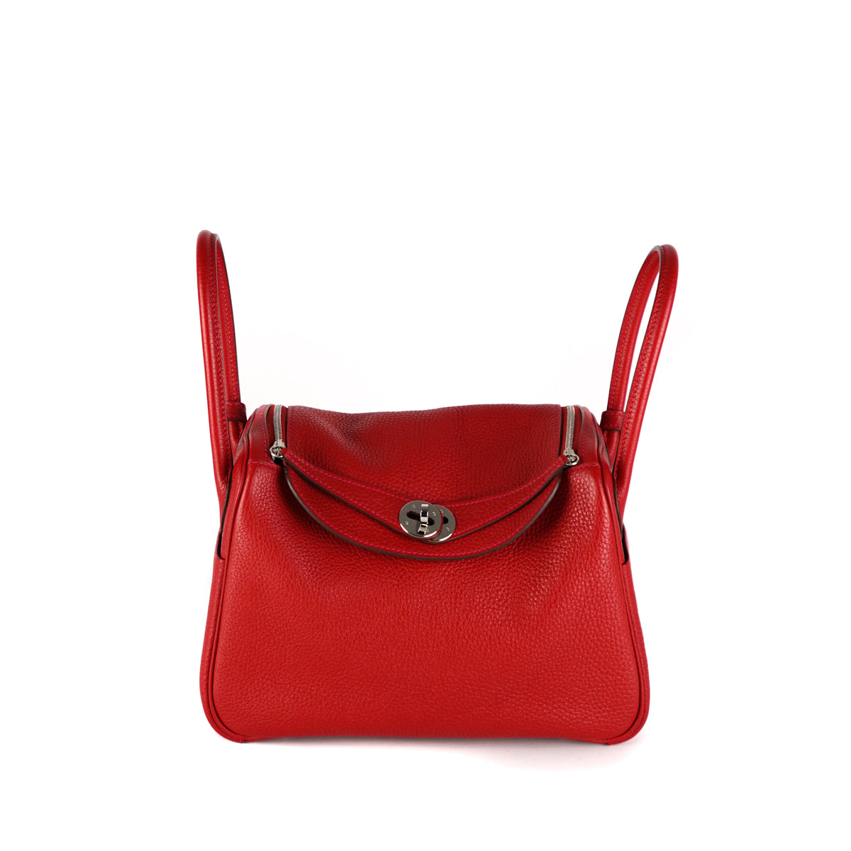 Hermes Mini Lindy Rouge Sellier - Z stamp (2021) - THE PURSE AFFAIR