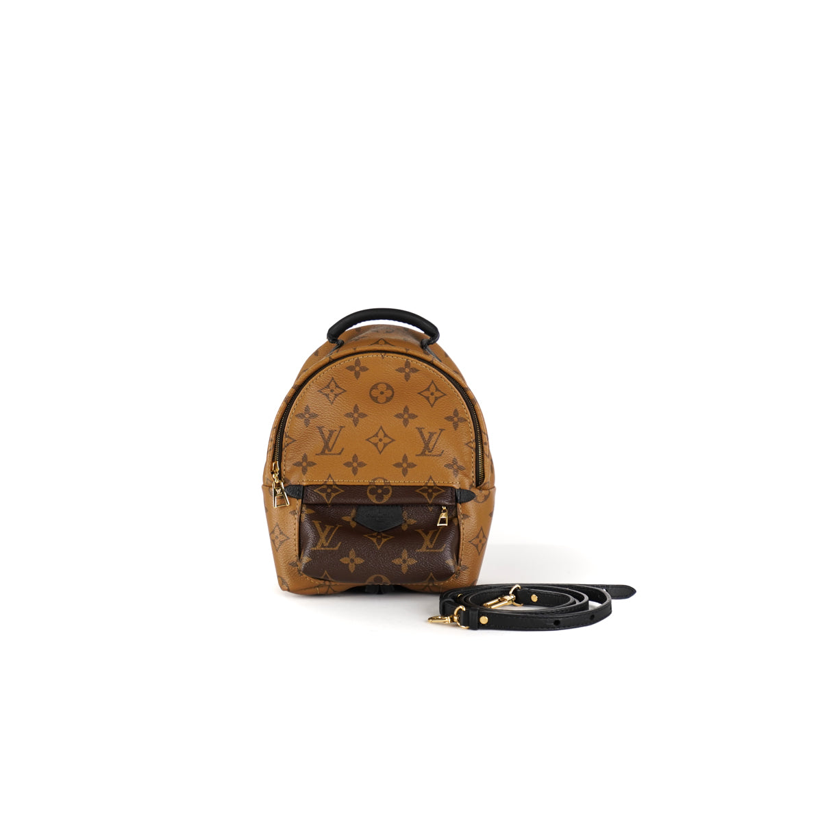 Louis Vuitton Mini mochila LV Palm Spring con reverso Castaño