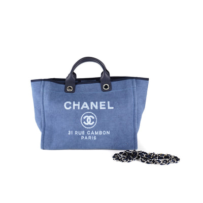 Chanel Deauville Tote Bag Denim