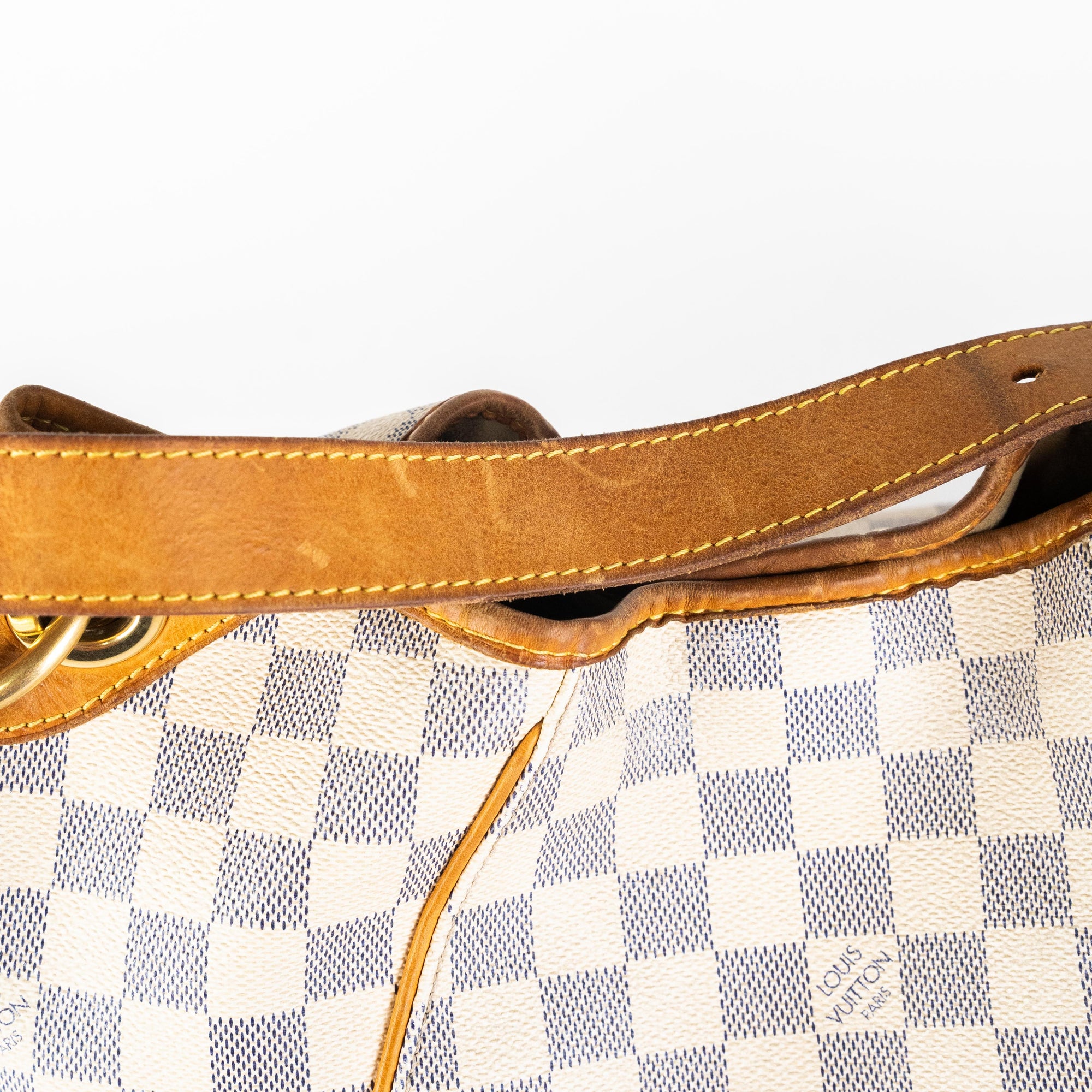 Authentic LOUIS VUITTON Galliera PM Damier Azur Tote Shoulder Bag Purse  #52307