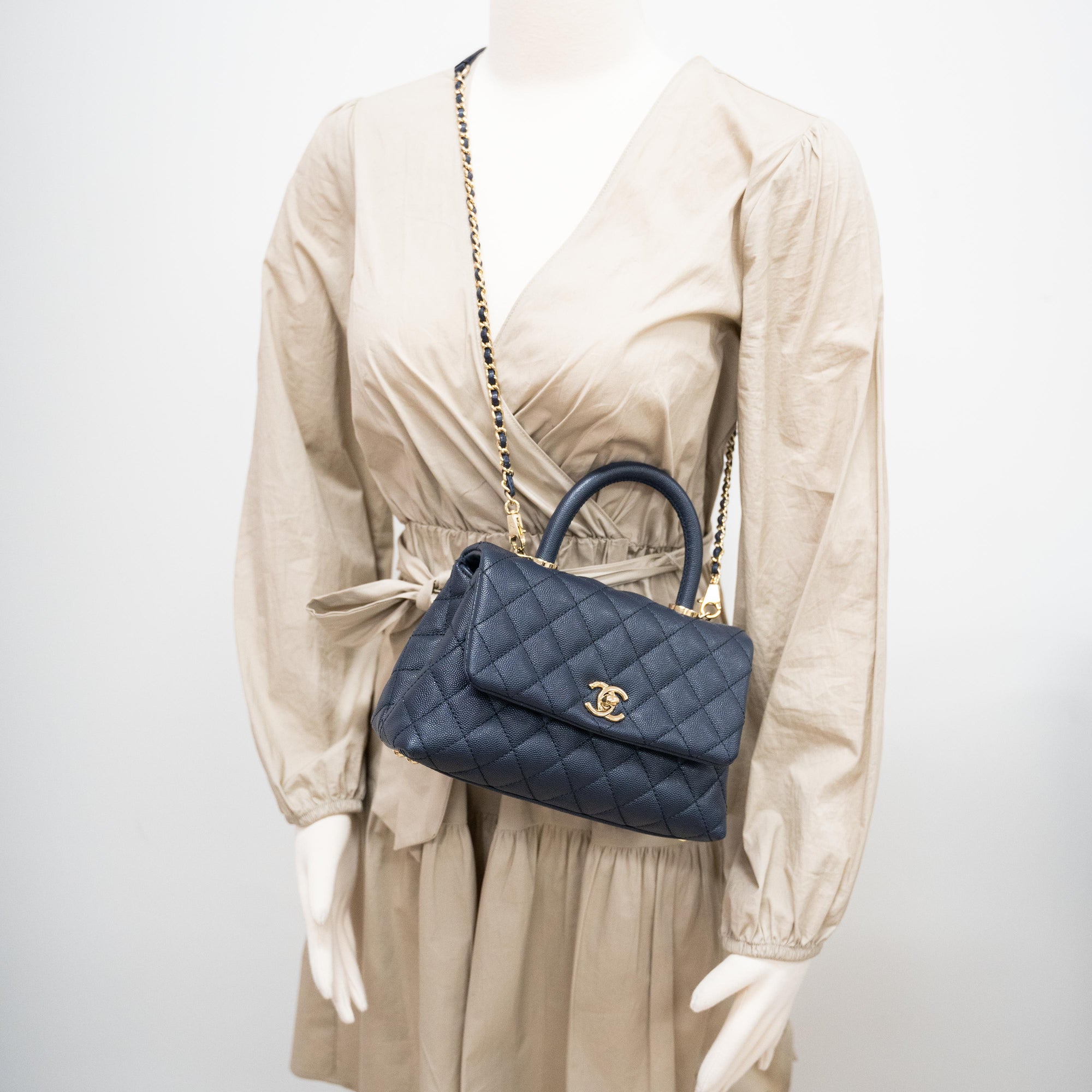 Chanel coco handle navy Clearance