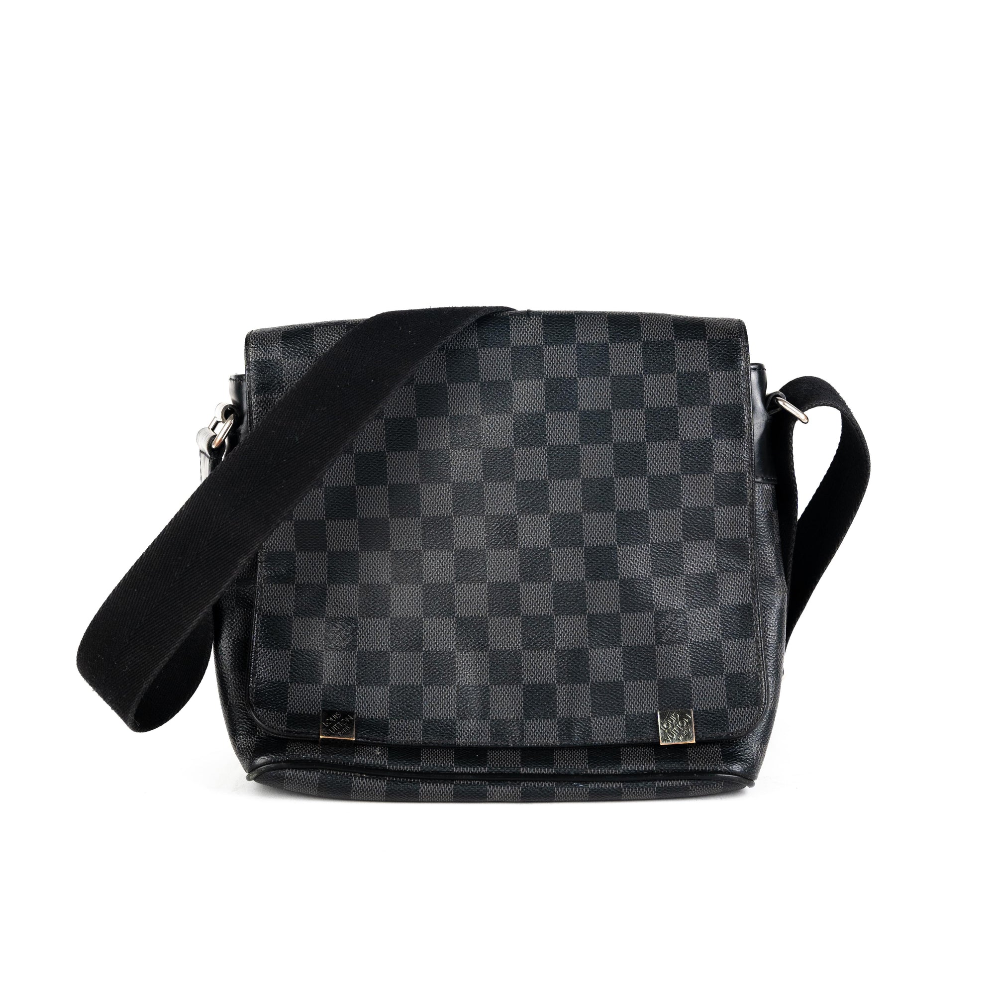 LOUIS VUITTON Damier Graphite Gray Black Messenger Bag Crossbody Business Bag  Dark grey Leather ref.361169 - Joli Closet
