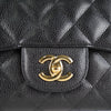 Chanel Quilted Caviar Jumbo/Large Single Classic Flap Black