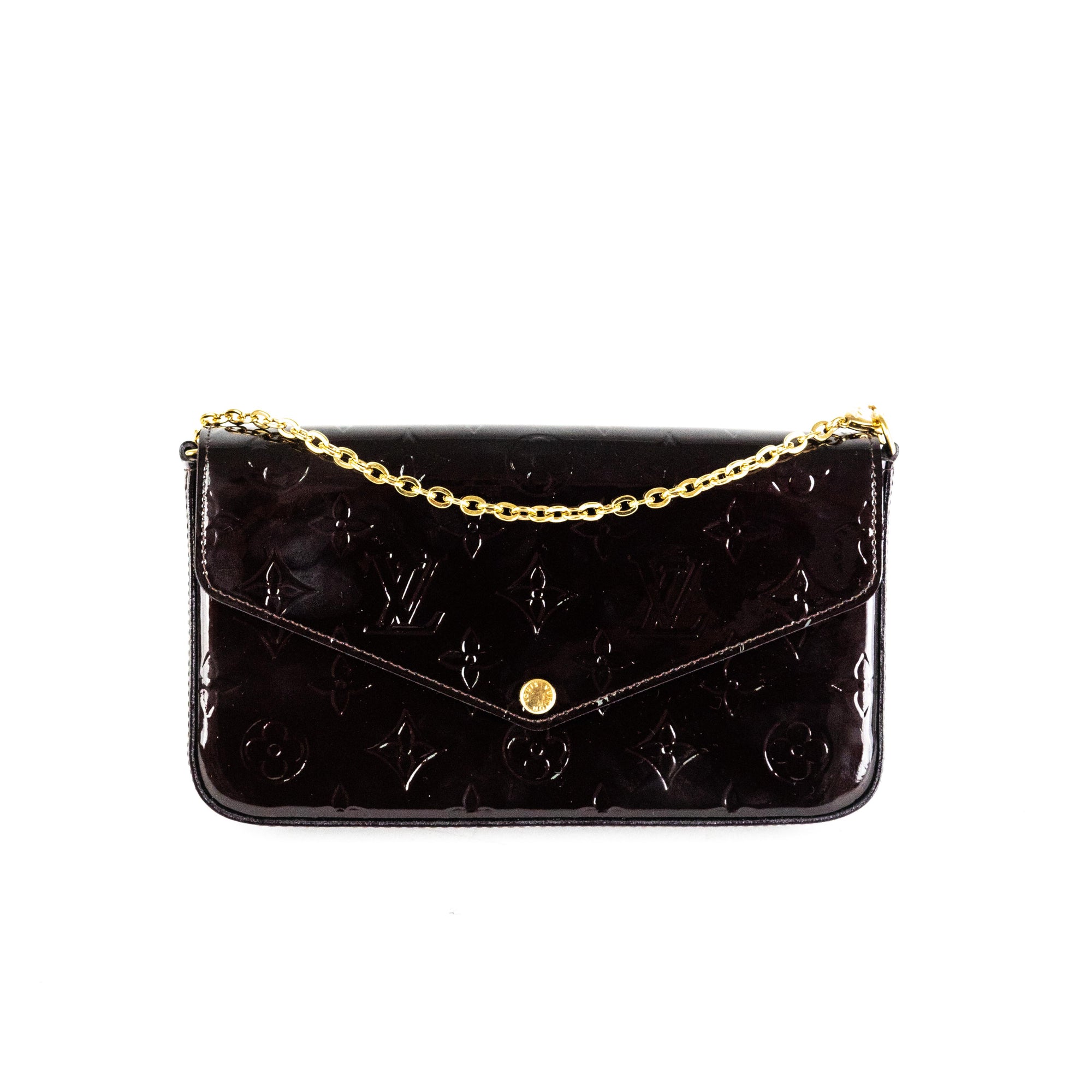 Louis Vuitton Pochette Felicie Wallet On Chain WOC Amarante - THE