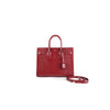 Yves Saint Laurent Classic Sac de Jour Small in Embossed Crocodile Shiny Leather Red