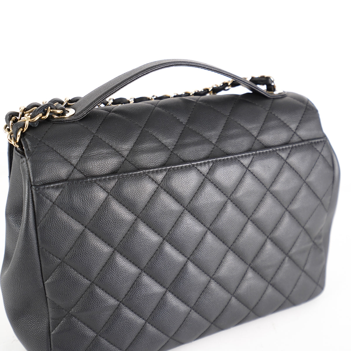 CHANEL Caviar Quilted Large Business Affinity Flap Black 1261834