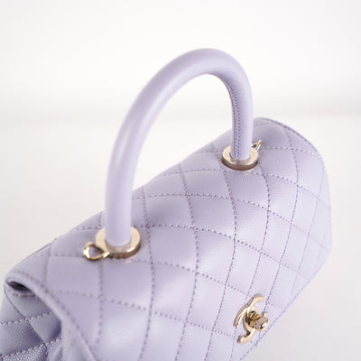 Chanel Small-Mini Coco Handle 21k Lavender Purple 2021