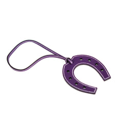 Hermes Horseshoe Bag Charm Purple