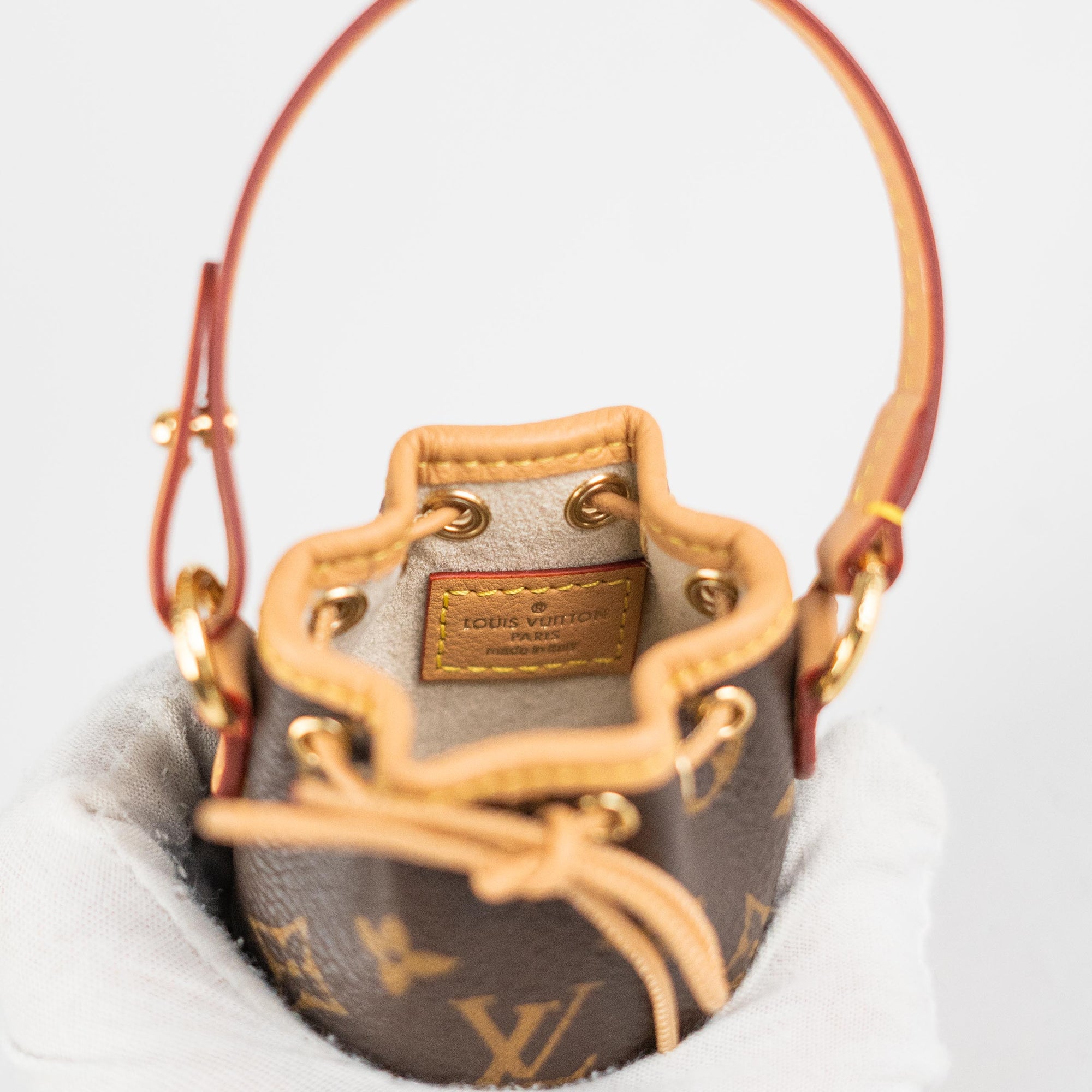 Louis Vuitton Micro Noé Bag Charm Monogram Canvas