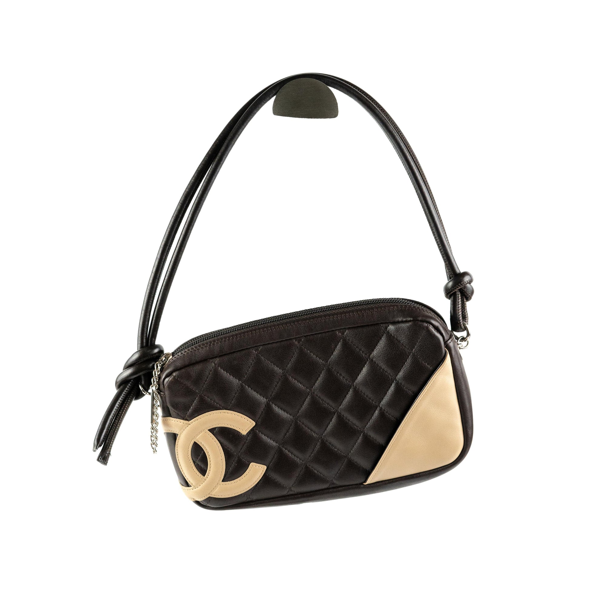 Chanel BeigeBlack Quilted Leather Large Ligne Cambon Tote Bag Chanel  TLC