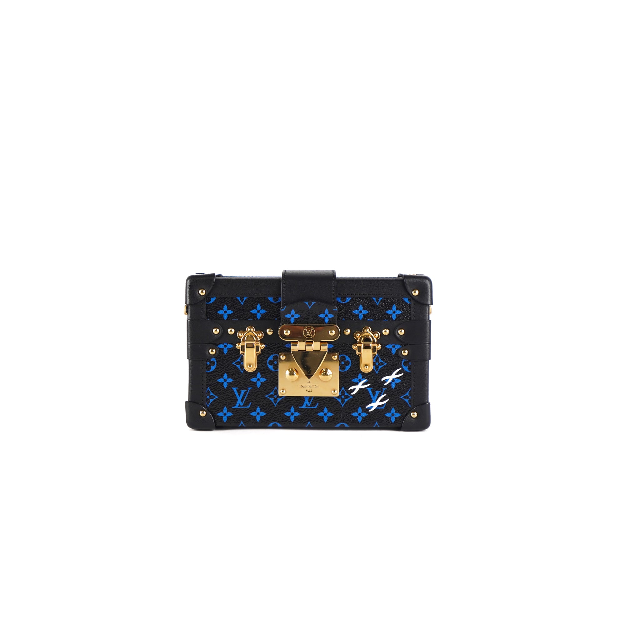 Louis Vuitton Monogram Petite Malle Blue Black – REDELUXE
