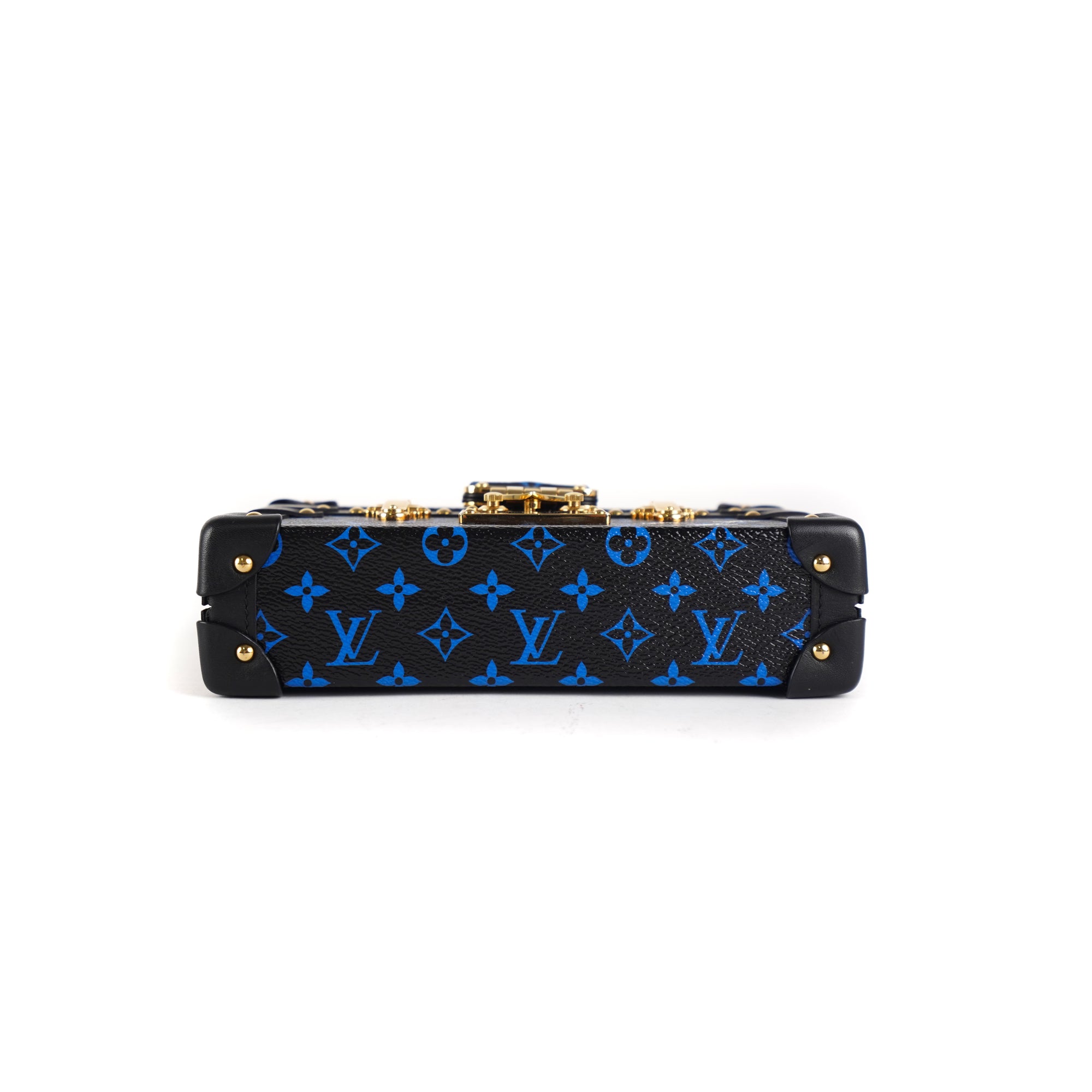 Louis Vuitton Monogram Petite Malle Blue Black