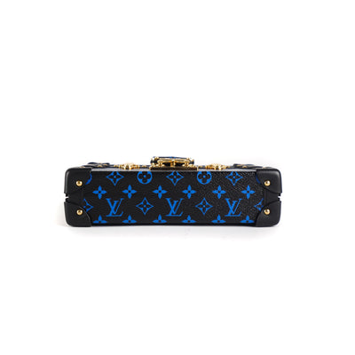 Louis Vuitton Petite Malle Monogram Blue Black