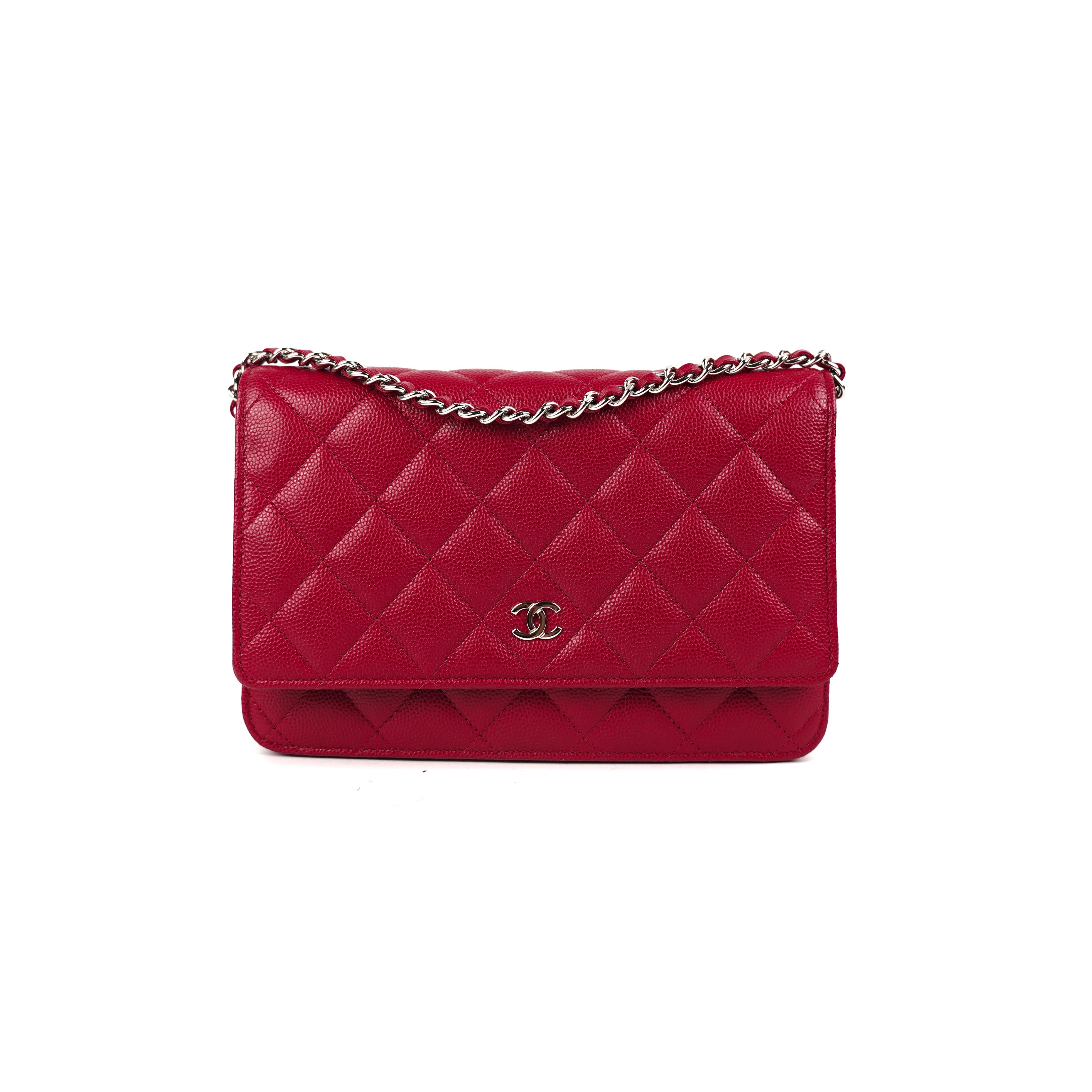 Chanel Wallet on Chain (WOC) Caviar 18B Red – THE PURSE AFFAIR