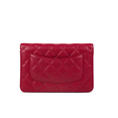 Chanel Wallet on Chain (WOC) Caviar 18B Red