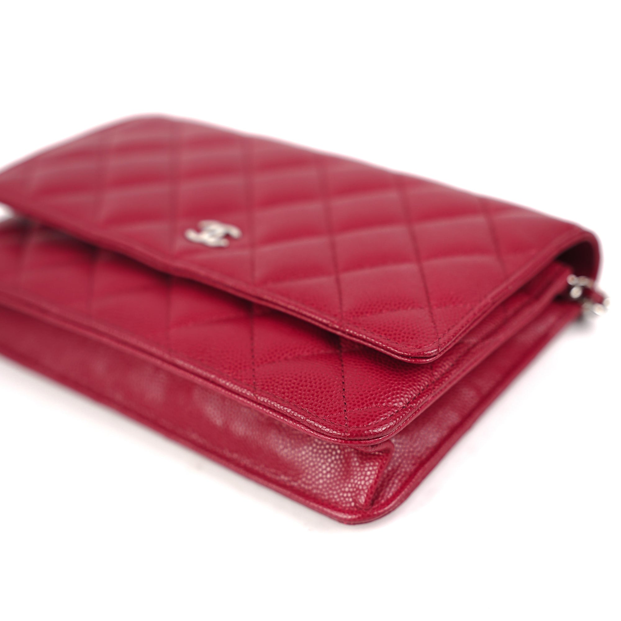 Chanel Wallet on Chain Red Chevron